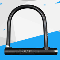 电动车锁摩托车锁防盗锁自行车锁单车锁三轮车锁U型锁抗液压剪锁 黑色802