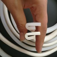 配件振动筛大U型密封胶条白色橡胶密封圈 旋振筛配件大U小V密封皮 直径400mm橡胶圈小V(1条)