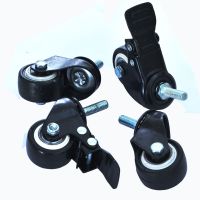 不锈钢厨房置物架不锈钢架子配套专用轮子万向轮带刹车承重工业轮