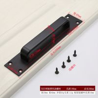 免打孔门把手铝合金门拉手明装塑钢阳台门推拉门拉手房门木门把手 黑色/打孔款[送安装螺丝]