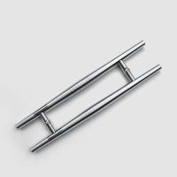 特厚玻璃门拉手门把手不锈钢门木门双尖斑马拉手玻璃门把手 长600mm孔360mm