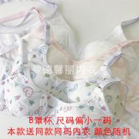 九块九买一送四全棉布文胸超薄透气无钢圈吸汗学生妈妈内衣德馨丽 颜色随机 均码小背心(买一送四)