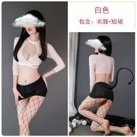 女士q趣内衣ol秘书制服诱惑可爱肚兜女睡衣火辣诱惑套装激情超骚 露乳秘书白 均码