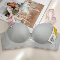 都市丽人缤纷派文胸 无钢圈女舒适磨毛绒内衣少女学生文胸 BB7417 灰色1件 75B