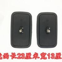 摩托车反光镜三轮车倒车镜电动三轮车后视镜方镜凸镜改装配件 普通款1对 均码