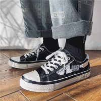 板鞋男学生韩版潮流青少年百搭帆布鞋子男鞋春秋款加绒保暖棉鞋男 A10黑色 39 [收藏优先发货]