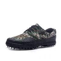 低帮解放鞋男女帆布登山迷彩作训防滑球鞋劳保鞋低帮耐磨胶鞋 3517低帮[原版林地] 37