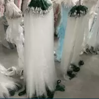 丝网浮网挂网单层三层渔网粘网鱼网捕鱼网鲫鱼鲢鱼白条网沾网 单层浮网1指10米长0.8米高