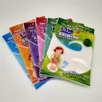 10条装百妙韩式竹子清洁巾 竹纤维洗碗巾不沾油洗碗布抹布双层 16*18小号白色(10条装)