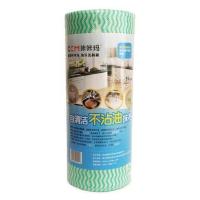 咔咔玛厨房一次性抹布批发洗碗布不沾油无纺布擦桌布擦碗布清洁巾 绿色 24CM*30CM*55片/卷