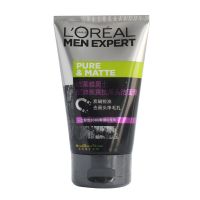 欧莱雅男士洗面奶控油去黑头粉刺祛痘补水深层清洁收缩毛孔洁面乳 欧莱雅控油炭爽抗黑头洁面膏(新款)