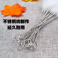 试管刷茶壶刷奶瓶吸管刷配件不锈钢水壶嘴刷清洁刷清洗刷厂家直销 2支装 24×11×1.5厘米透明