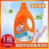 威猛先生地面清洁剂2kg瓷砖大理石水泥木地板强力清洁去污清洁剂 地面清洁剂2KG(浓缩型) 海洋香*1桶(2KG)+多用
