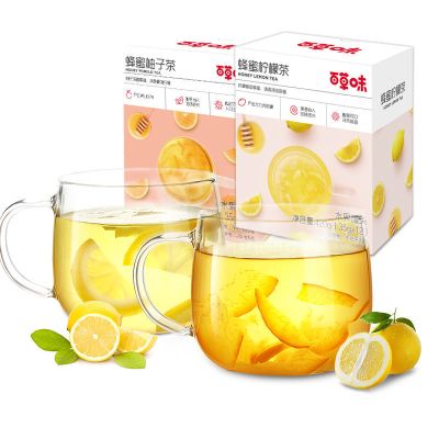 百草味蜂蜜柚子茶/柠檬茶420g*1/2热饮泡水冲饮冲果茶花茶酱盒装 蜂蜜柚子茶420g*1