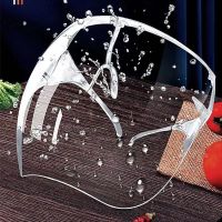 超高清透明防雾防护镜护脸防飞沫面罩骑行防嗮面具炒菜防油溅面屏 透明高清防雾面罩男女 通用款M6