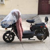 电动自行车防雨罩透明踏板摩托车车衣电瓶车防尘罩防水儿童车头罩 车头罩1个(通用)