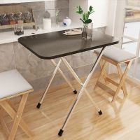 轻便折叠桌子简易长方餐桌小桌子人摆摊便携小方桌学习桌户外宿舍 黑色(长60*宽40*高50)