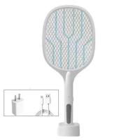 高效电蚊拍家用充电式二合一灭蚊灯立式安全强力灭苍蝇灭蚊子神器 二合一旗舰版+充电头