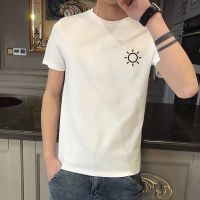 男士简约短袖t恤夏季2021款盐系ins潮流休闲宽松学生百搭青少年 晴天 S 80-100斤