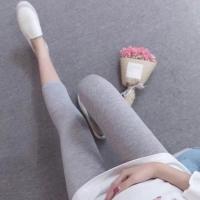 孕妇连衣裙气质夏装小清新减龄洋气小个子宽松薄款娃娃领孕妇裙子 七分裤[单条] M 110斤内