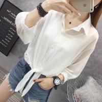 韩版空调衫女夏季新款宽松雪纺开衫女灯笼袖披肩薄款百搭防晒衣女 白色单件开衫 160/84A M适合110斤左右