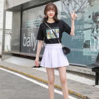 2021新黑色百褶裙女秋冬短裙西装面料a字裙学院风高腰显瘦半身裙 白色[西装复合面料 不起球 不掉色] XS 建议55-