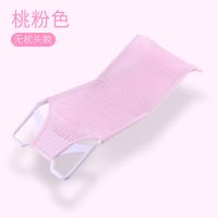 婴儿洗澡网宝宝澡盆浴架浴网新生儿冲凉架沐浴床浴盆网兜洗澡垫 圆盆方盆通用粉色无枕头浴架一个