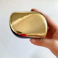 接发专用梳子6D接发梳子6d梳子顺发梳按摩头皮梳防静电梳 电镀金色 1个装