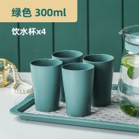 凉水壶冷水壶凉白开水壶家用客厅耐热玻璃水壶茶壶耐高温加厚防爆 绿300ml[pp耐摔款] 配杯子