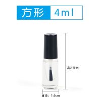 指甲油分装瓶玻璃高档dy带刷带盖5ml10ml15ml美甲指甲油空瓶 方形4毫升50个