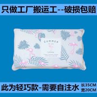 夏季冰枕学生成人免注水无需注水冰晶冰垫儿童午睡趴睡枕冰凉枕头 火烈鸟[轻巧版需自注水]