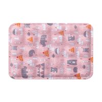 宠物冰垫狗狗凉垫猫咪耐咬防抓垫子凉席窝夏天季降温睡垫防水可洗 粉色动物园[升级加厚] S-小号-40*30cm