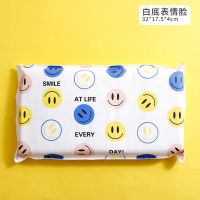 凝胶冰枕冰垫学生夏季午睡水枕头儿童降温夏天免注水冰凉加厚水袋 8751白底表情脸