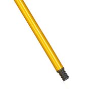 金锚拖把杆单卖家用美式螺纹头加厚旋转通用杆120cm 直杆加粗托杆 黄色铁杆