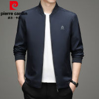 皮尔卡丹品牌男装2021秋新款夹克男士外套棒球领时尚休闲大码上衣服
