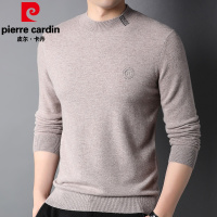 皮尔卡丹韩版潮立领100羊毛衫男士毛衣修身时尚青年男装打底衫2022冬新款