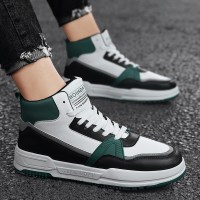 伊努特高帮男鞋秋季新款2021冬季潮流百搭男士运动休闲增高板鞋篮球潮鞋