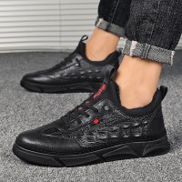 伊努特雪地靴男2021新款冬季加绒加厚保暖棉鞋男士面包马丁男鞋潮鞋