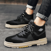 伊努特马丁靴男鞋高帮秋季新款潮流英伦风休闲工装靴子男士劳保冬季潮鞋