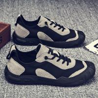 伊努特男鞋新款工地鞋子男士皮鞋劳保潮鞋工作秋季薄款运动透气休闲