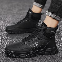伊努特马丁靴男鞋高帮春秋英伦风休闲工装靴子男士冬季沙漠劳保增高潮鞋