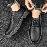 伊努特男鞋2021年新款春秋季开车工作男士休闲皮鞋