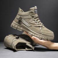 伊努特马丁靴男秋冬季高帮男鞋2021户外新款雪地靴男士英伦风工装靴潮鞋