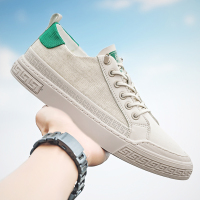 伊努特秋季帆布鞋男潮流百搭透气薄款一脚蹬布鞋休闲低帮平板鞋夏季