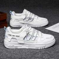 伊努特男鞋2021新款秋季透气青少年潮流百搭休闲板鞋男士小白鞋子男潮鞋