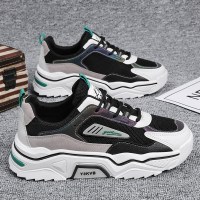 伊努特秋季韩版男鞋透气网鞋潮流增高跑鞋老爹潮鞋休闲网面板鞋