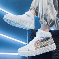 伊努特宇荫高帮男鞋冬季2021年新款潮流百搭男生运动板鞋增高休闲小白潮鞋