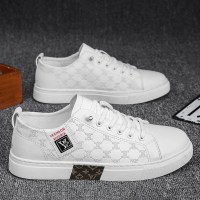 伊努特齐敏男鞋子春季2022新款百搭男士一脚蹬小白休闲板鞋平底工作皮鞋潮鞋