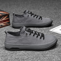 伊努特齐敏帆布鞋男款春季懒人一脚蹬板鞋男士冰丝老北京布鞋开车轻便潮鞋子