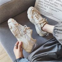 枫述2021新款老爹鞋男士百搭运动休闲板鞋春季韩版潮流飞行员小白潮鞋